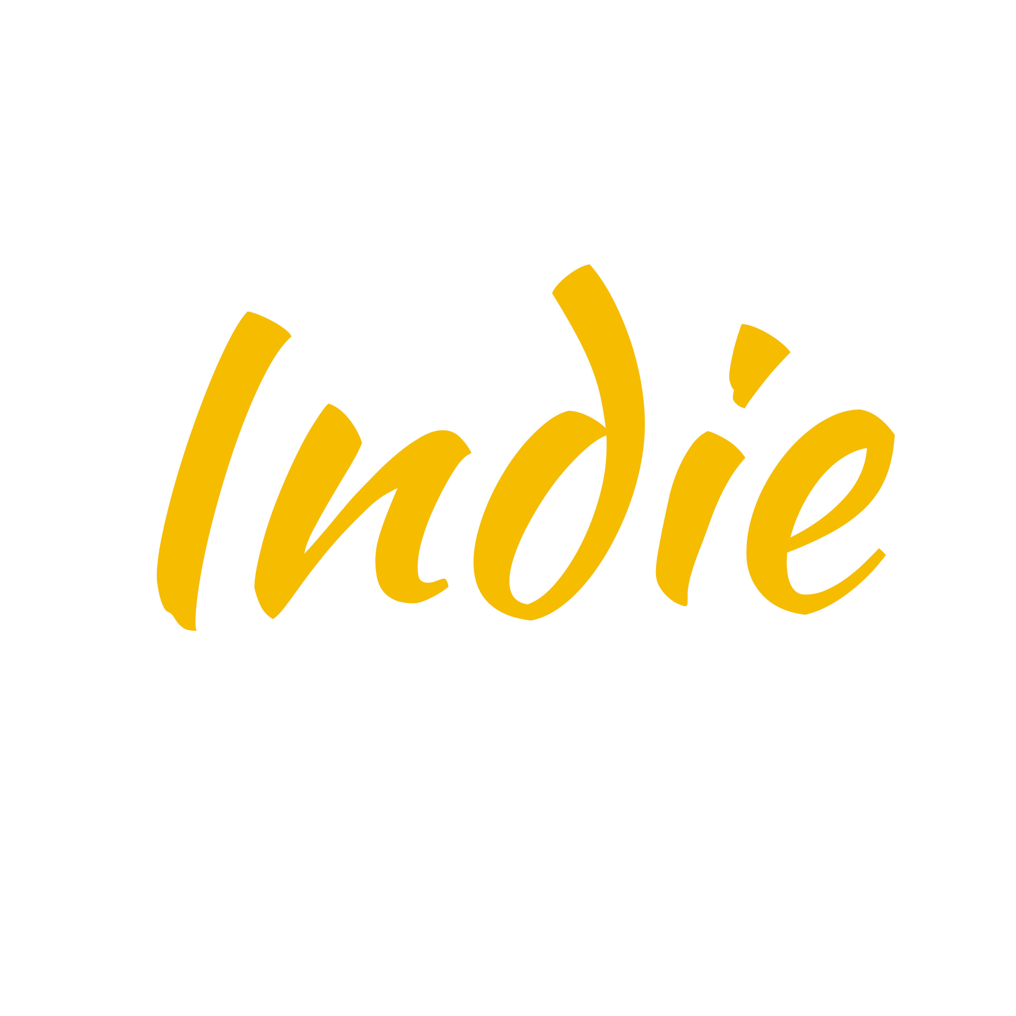 Logo jaune indie transparent